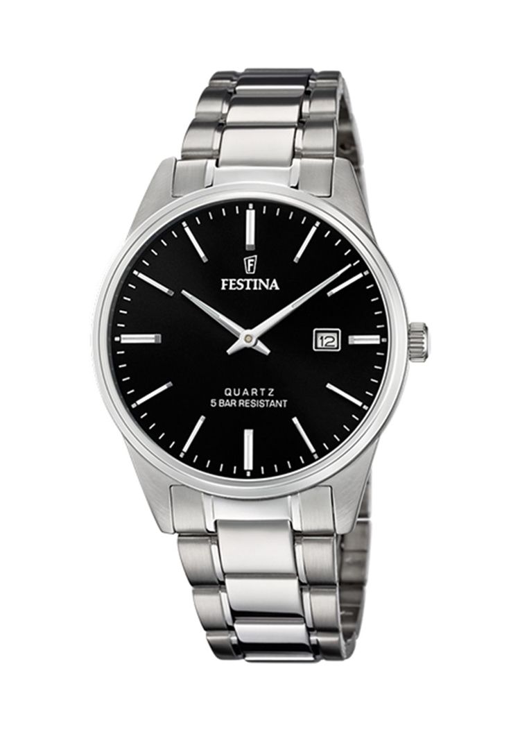 Reloj F20511/4 Festina Negro Hombre Acero Clasico-0