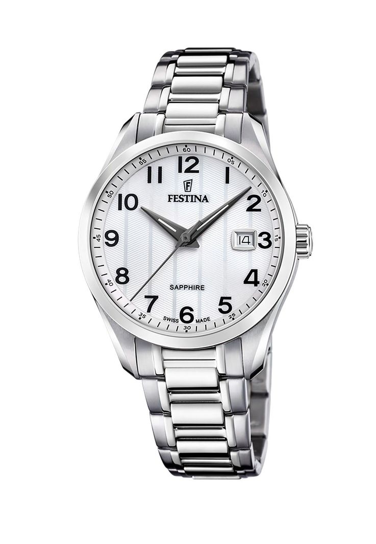 Reloj F20026/1 Festina Swiss Plateado Hombre Crono Deportivo-0