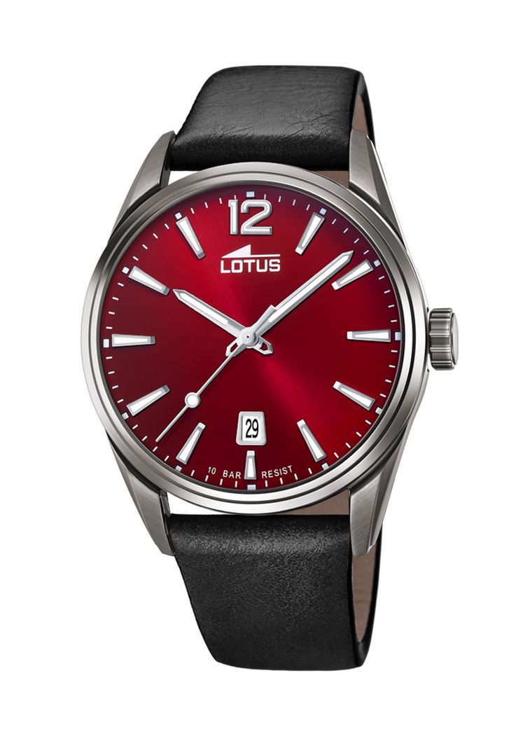 Reloj 18685/5 Lotus Rojo Hombre Chrono Negro