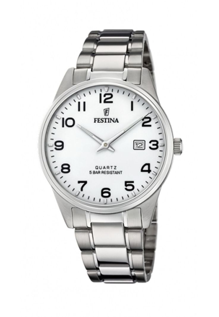 Reloj F20511/1 Festina Plateado Hombre Acero Clasico Plateado Metalico
