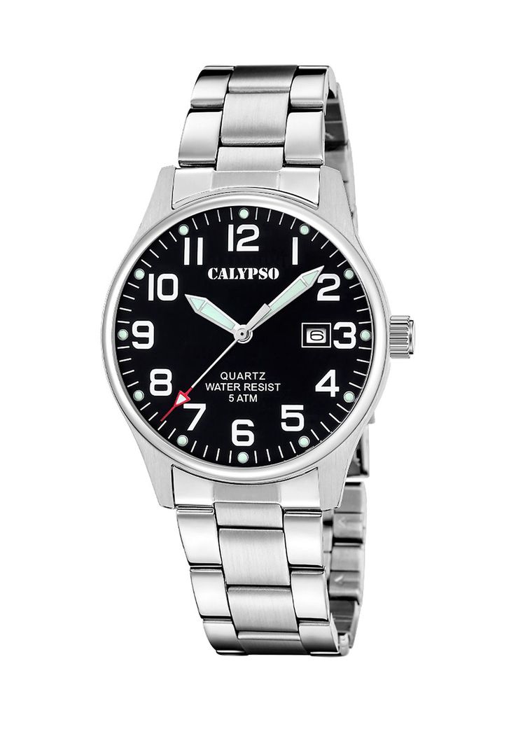 Reloj K5860/4 Calypso Negro Hombre Basic Plateado Metalico