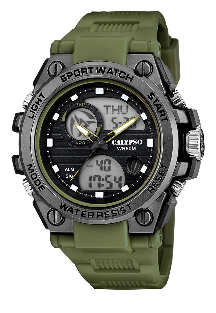 Reloj K5875/3 Calypso Negro Hombre Street Style Verde