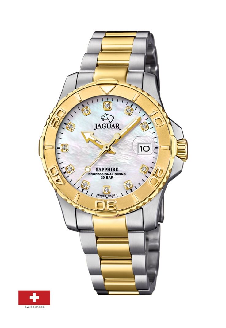 Reloj J896/3 Jaguar Blanco Nácar Mujer man-1