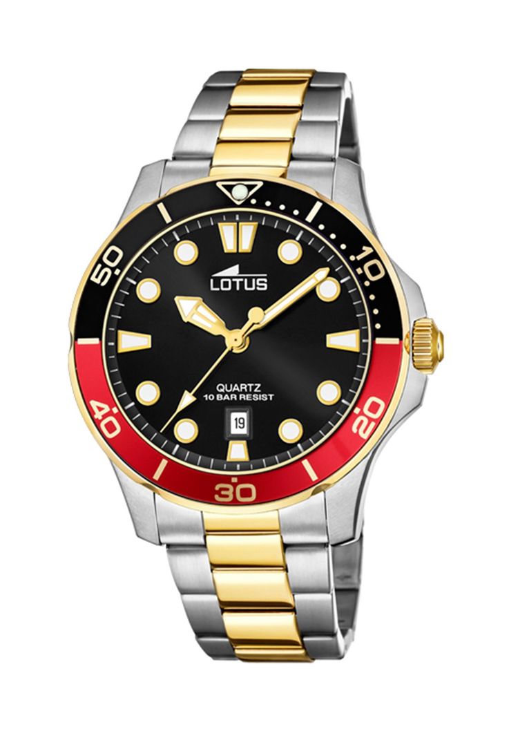 Reloj 18760/5 Lotus Negro Hombre Crono Deportivo-0
