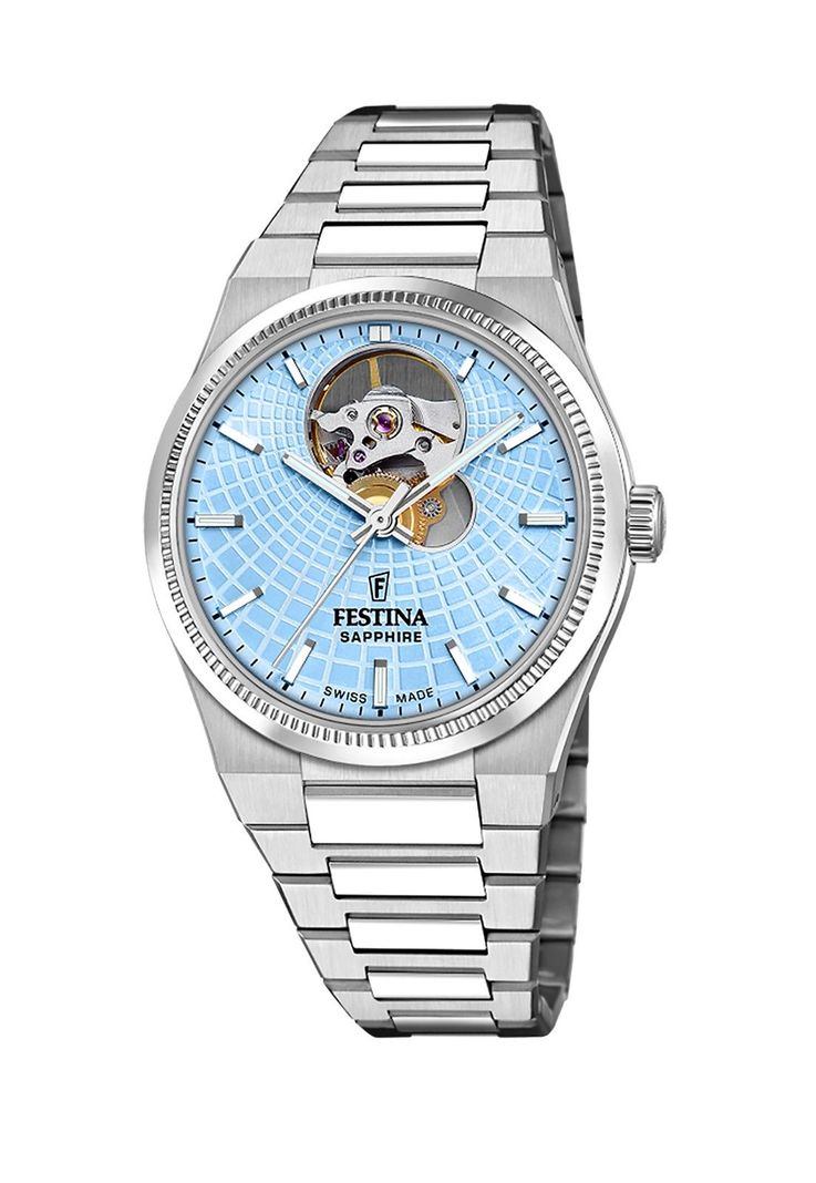 Reloj F20054/4 Festina Swiss Azul Mujer Automático-0