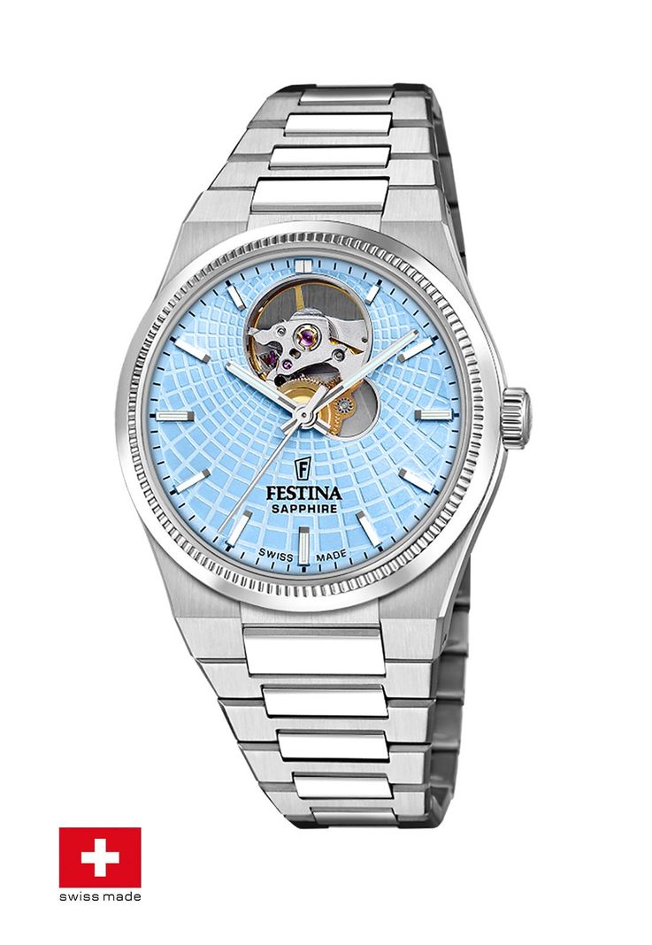 Reloj F20054/4 Festina Swiss Azul Mujer Automático-1