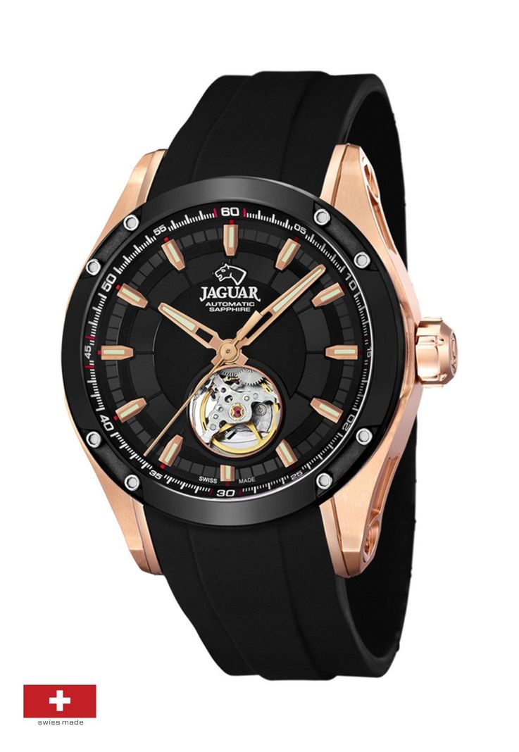 Reloj J814/1 Jaguar Negro Hombre Automatico-1