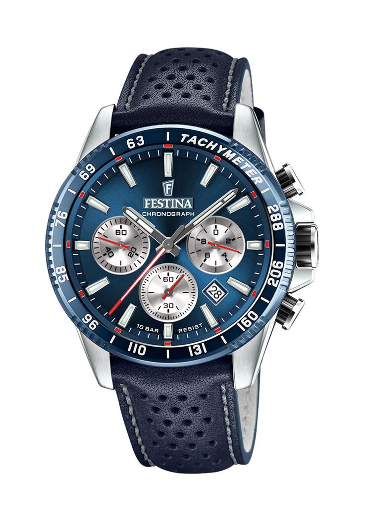 Reloj F20561/2 Festina Azul Oscuro Hombre Timeless Chronograph-0