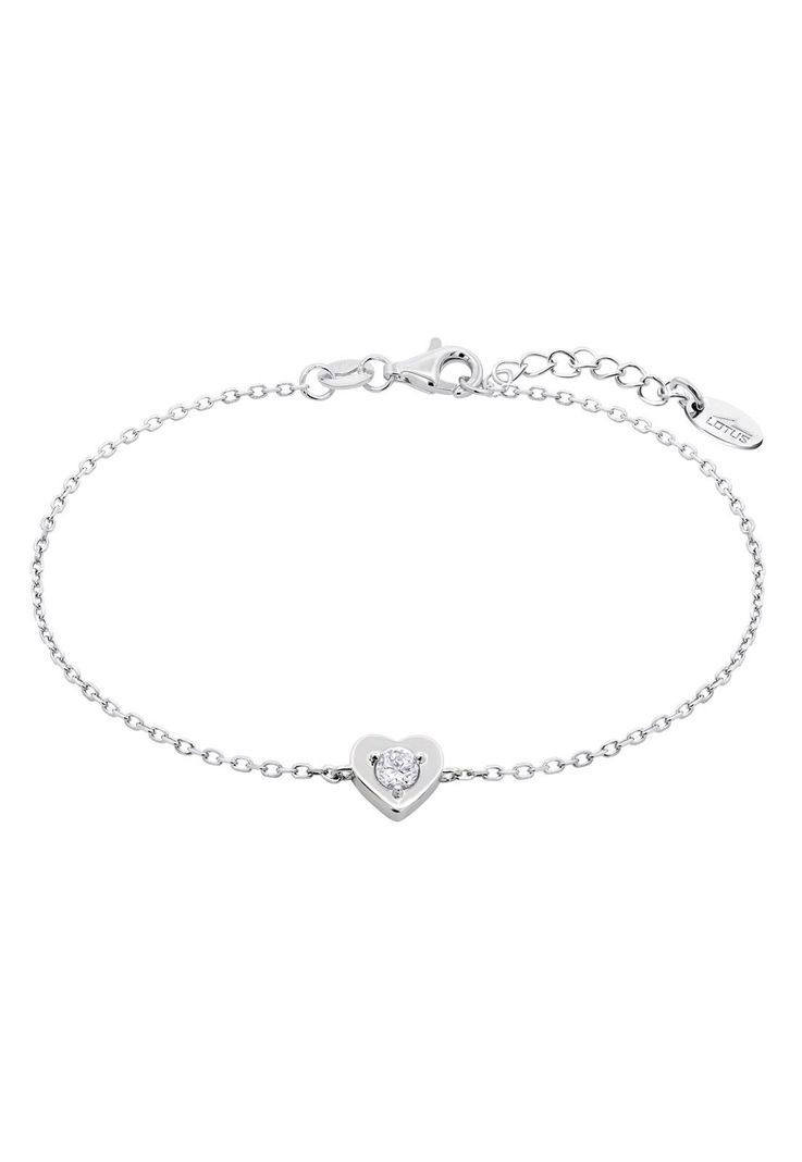 Pulsera Lp3849-2/1 Lotus Silver Mujer Charming Lady Swarov Ski Plateado Metalico