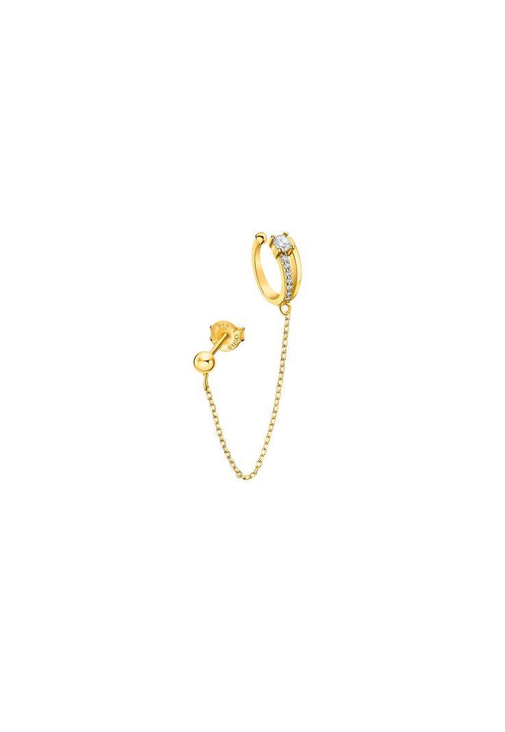 Ear Cuff LP3335-9/2 Lotus Silver Mujer Ear Party-0