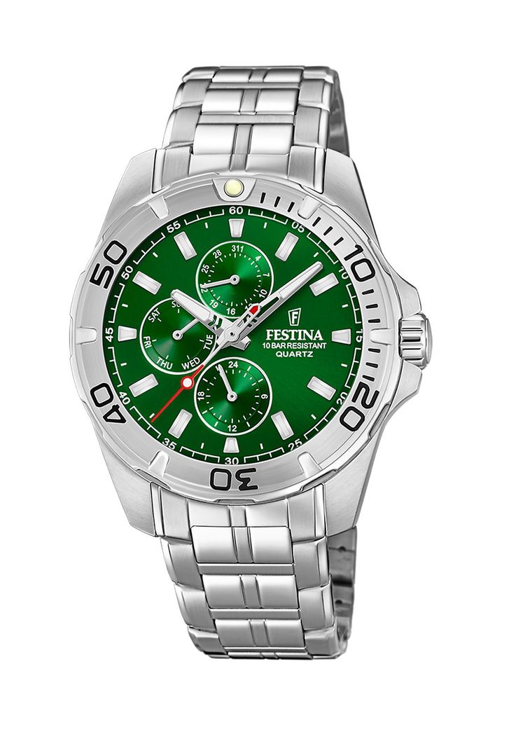 Reloj F20445/7 Festina Verde Hombre Multifuncion-0