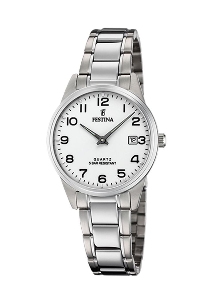 Reloj F20509/1 Festina Plateado Mujer Acero Clásico-0