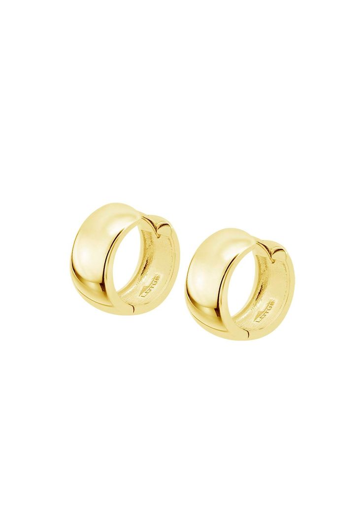 Aros Lp3774-4/2 Lotus Silver Mujer Hoops Dorado
