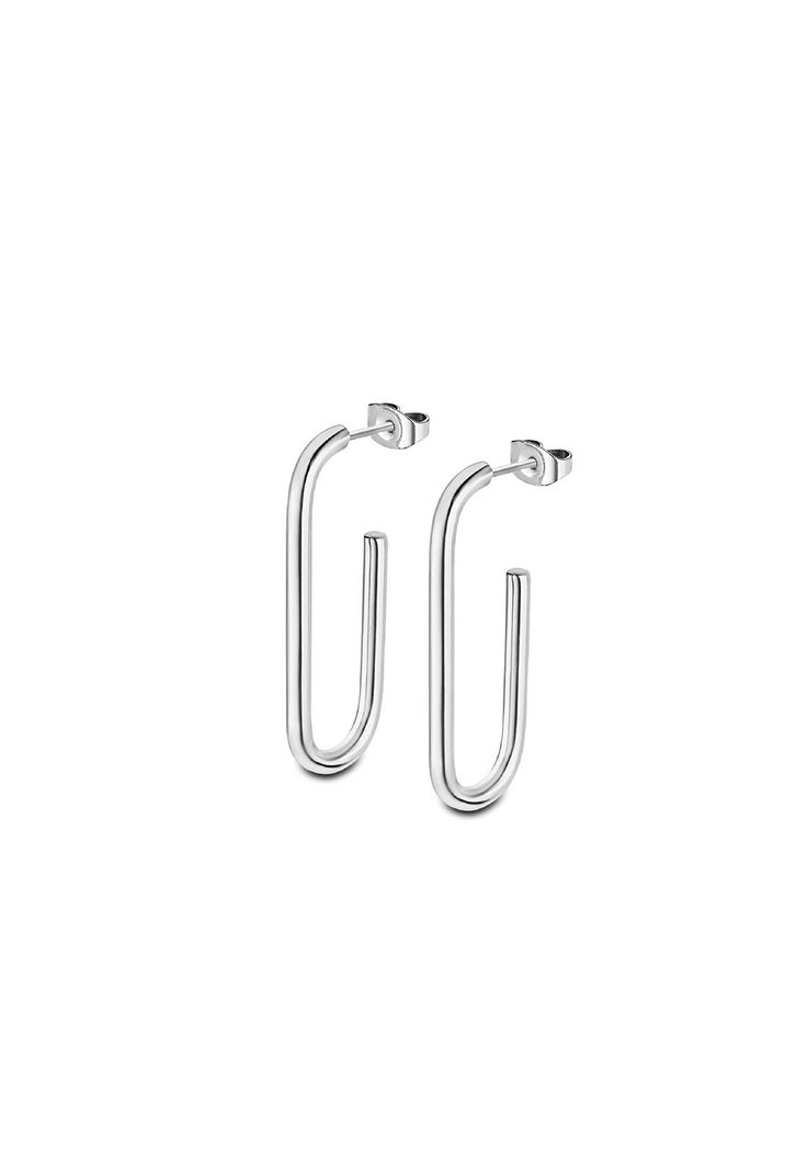 Aros Ls2230-4/1 Lotus Style Mujer Urban Woman Plateado Metalico