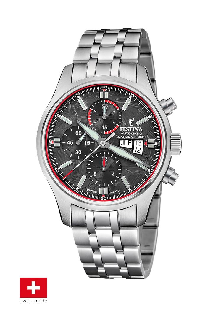Reloj F20158/2 Festina Swiss Negro Hombre Automático-1