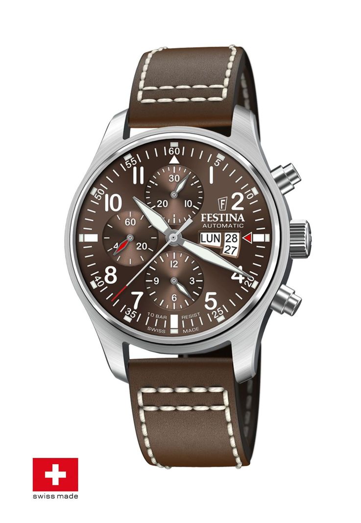 Reloj F20150/3 Festina Swiss Marrón Hombre Swiss Made-1