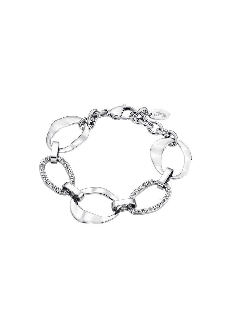 Pulsera Ls1672-2/1 Lotus Style Mujer Urban Woman Plateado Metalico