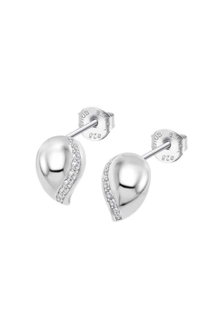 Aros Lp3779-4/1 Lotus Silver Mujer Trendy Plateado Metalico