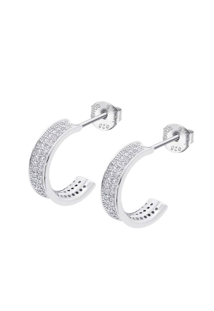 Aros Lp3829-4/1 Lotus Silver Mujer Fantasy Plateado Metalico