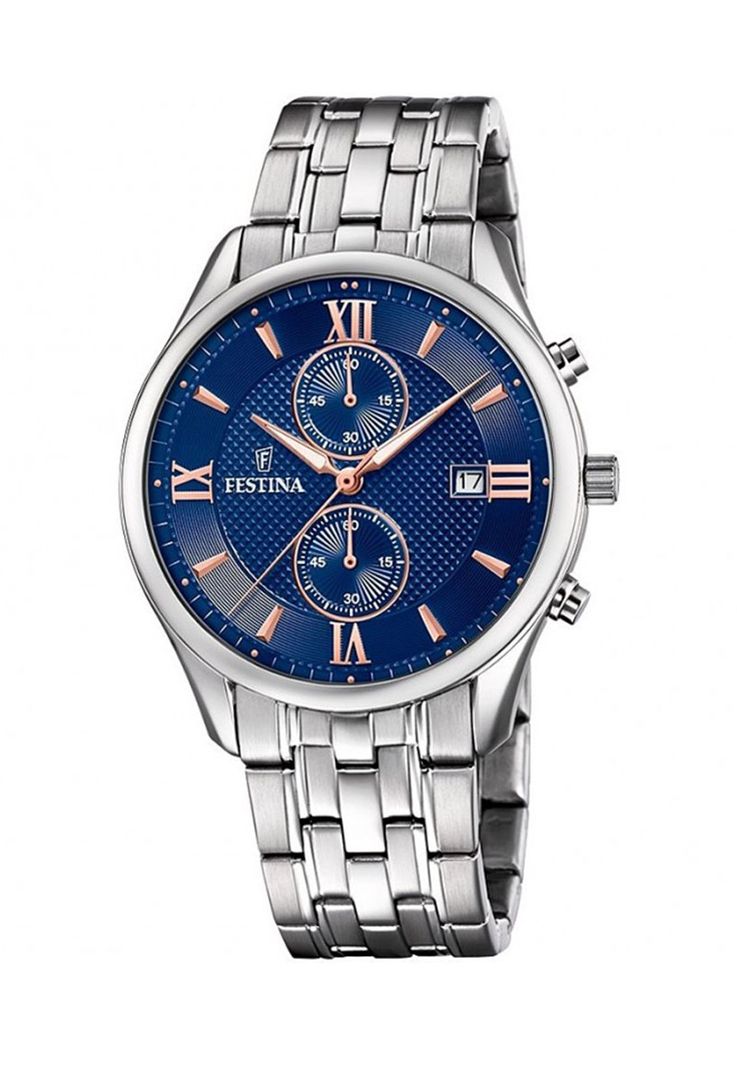 Reloj F6854/6 Festina Plateado Hombre Retro-0