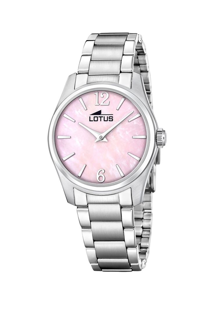 Reloj 19061/2 Lotus Rosa Mujer Acero Clasico Plateado
