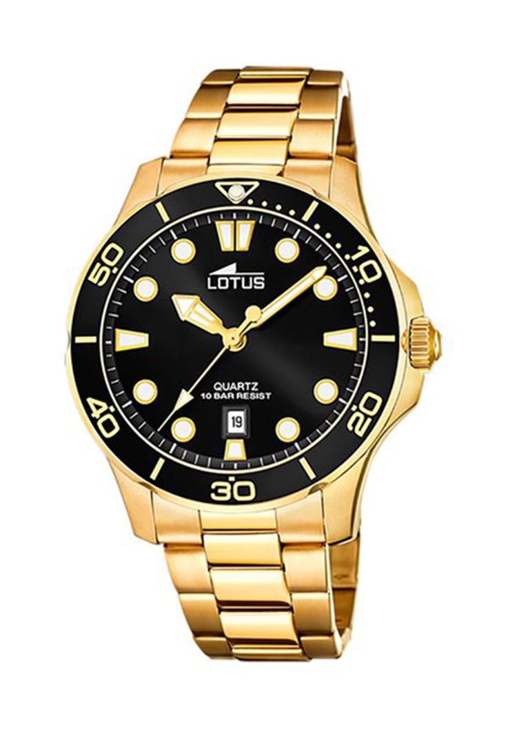 Reloj 18761/3 Lotus Negro Hombre Crono Deportivo-0