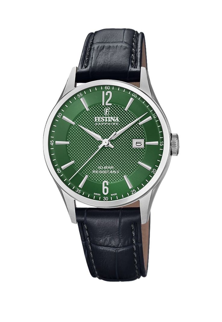 Reloj F20007/7 Festina Swiss Hombre Negro Correa Clasico