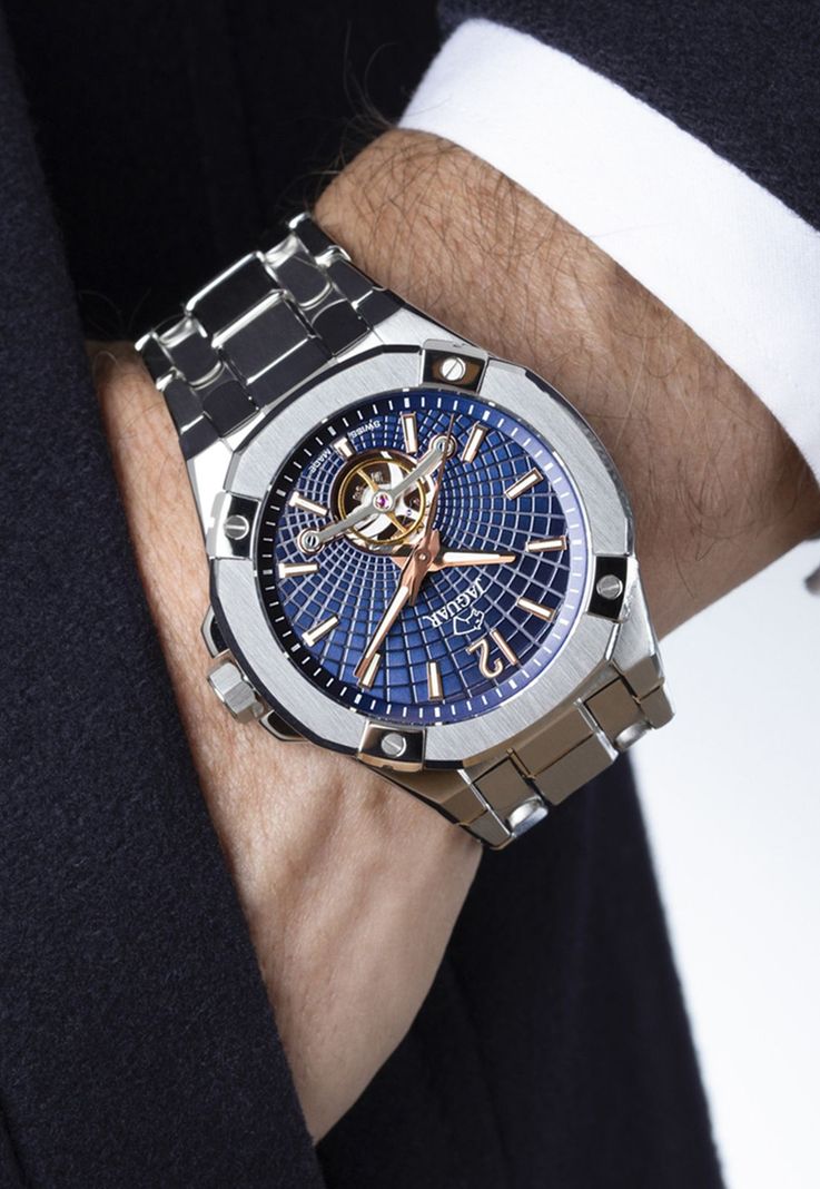 Reloj J1007/2 Jaguar Swiss Azul Hombre Automático-3