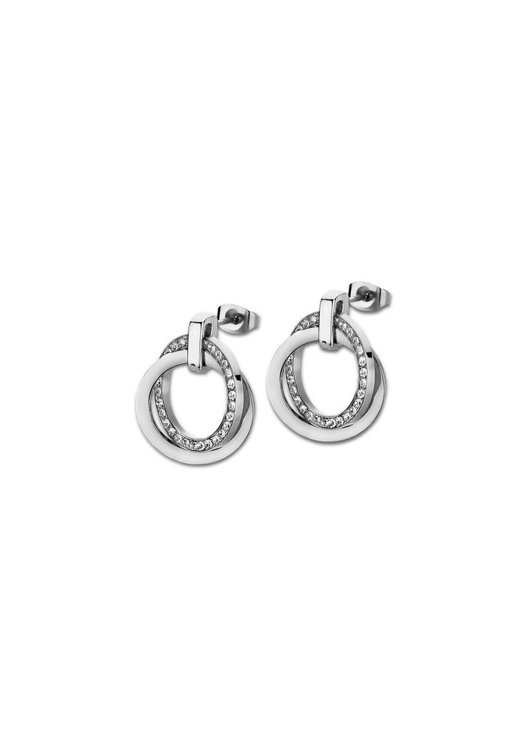 Aros Ls1780-4/1 Lotus Style Mujer Urban Woman Plateado Metalico