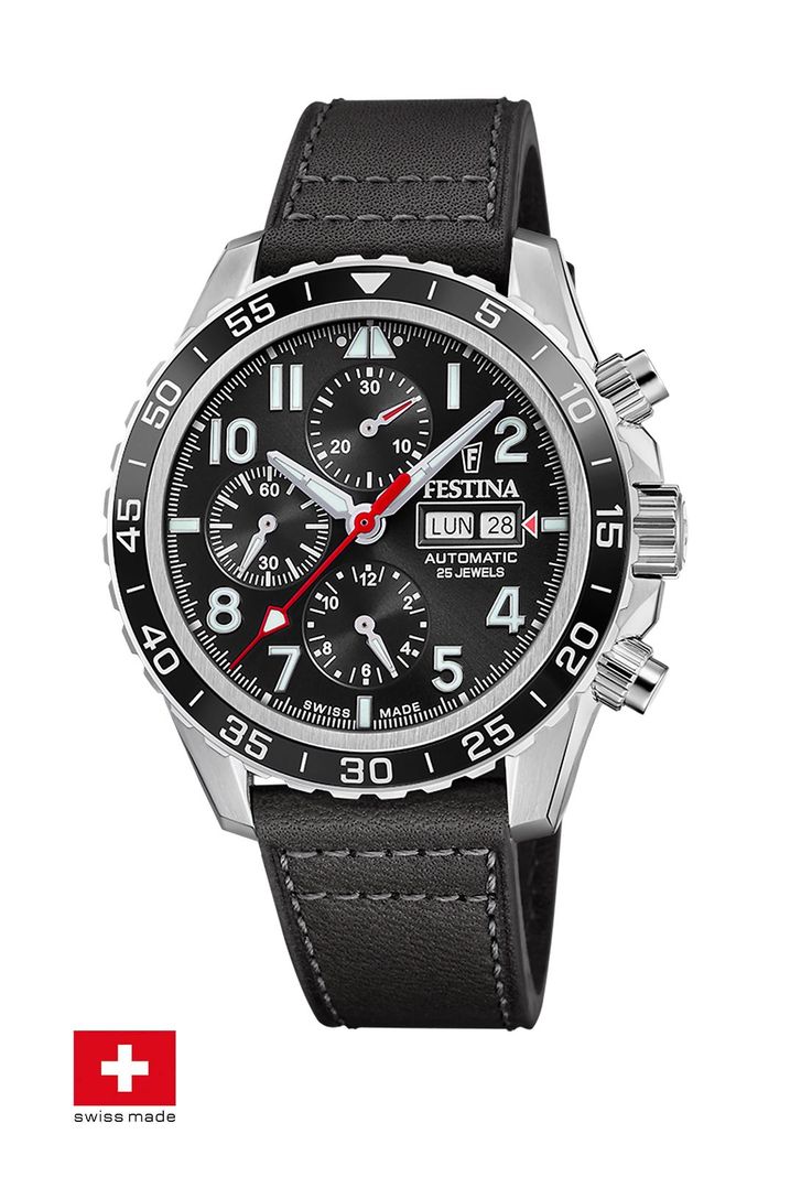 Reloj F20056/3 Festina Swiss Negro Hombre Automático-1