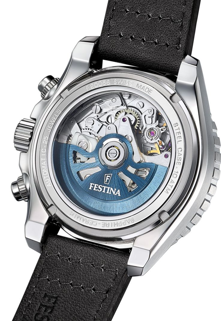 Reloj F20056/3 Festina Swiss Negro Hombre Automático-2