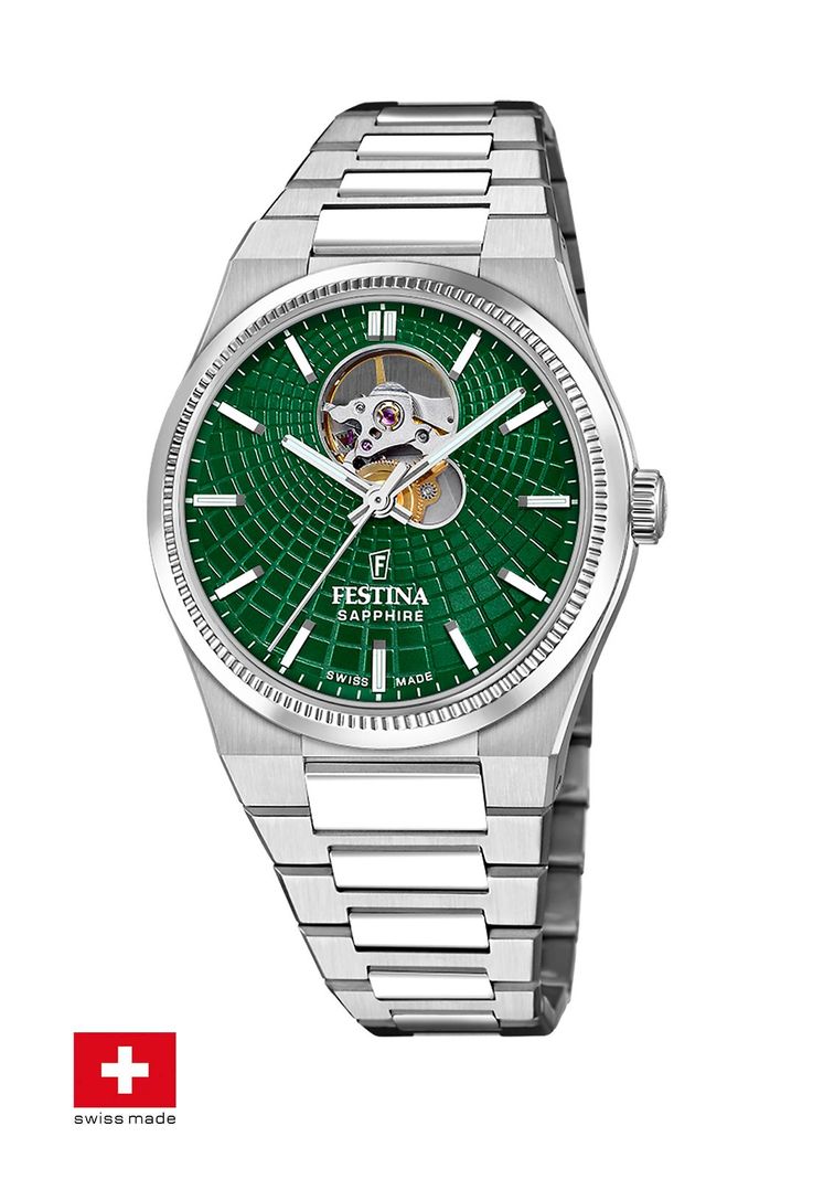 Reloj F20053/3 Festina Swiss Verde Hombre Automático-1