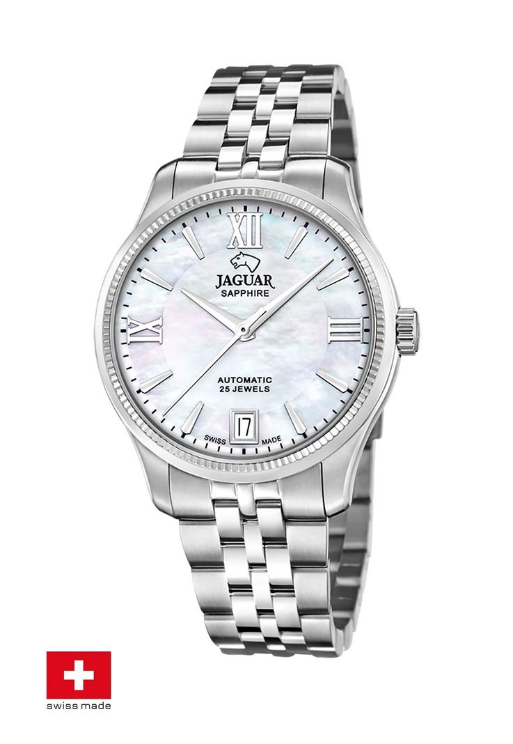 Reloj J1000/1 Jaguar Swiss Blanco Mujer Automático-1