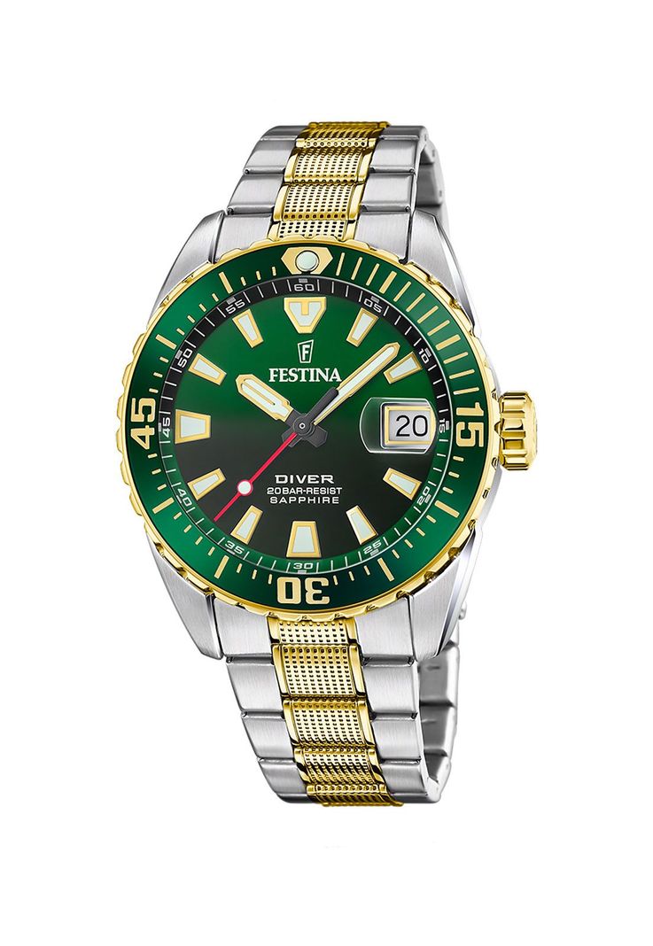 Reloj F20706/2 Festina Verde Hombre The Originals Plateado