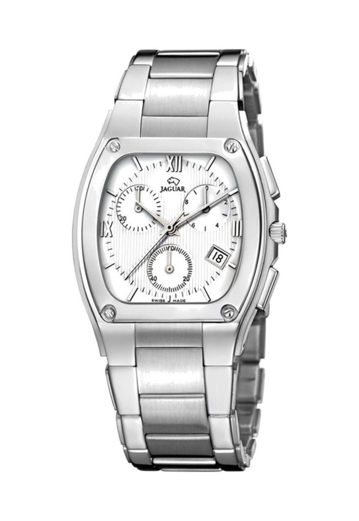 Reloj J469/1 Jaguar Blanco Hombre Chile Plateado