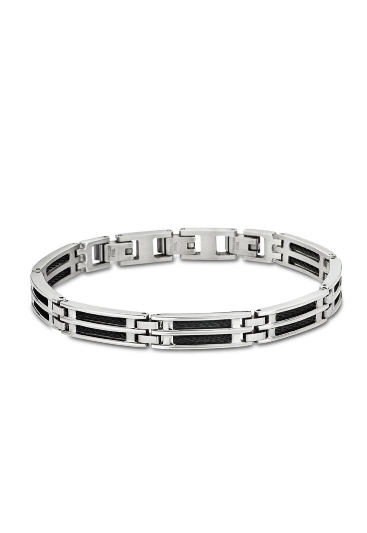 Pulsera LS1800-2/1 Lotus Style Hombre Men In Black-0