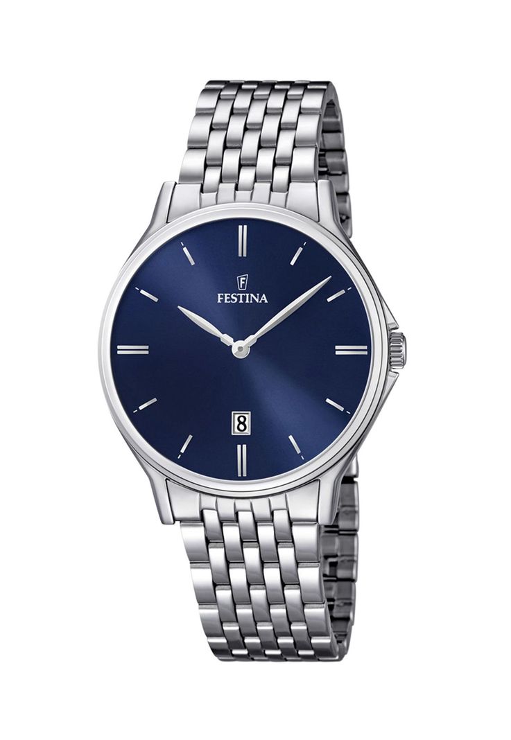 Reloj F16744/3 Festina Azul Hombre Acero Clasico