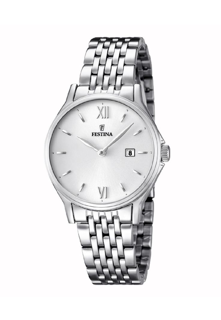Reloj F16748/2 Festina Blanco Mujer Acero Clásico-0