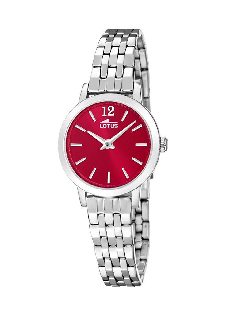 Reloj 19030/5 Lotus Rojo Mujer Bliss Plateado