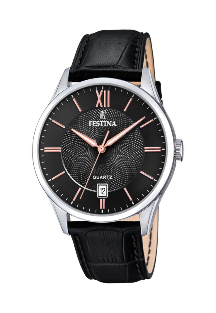 Reloj F20426/6 Festina Negro Hombre Acero Clásico-0