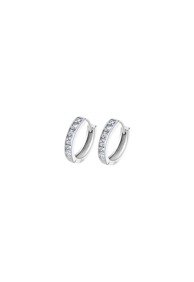 Aros Lp3396-4/1 Lotus Silver Mujer Hoops Plateado Metalico