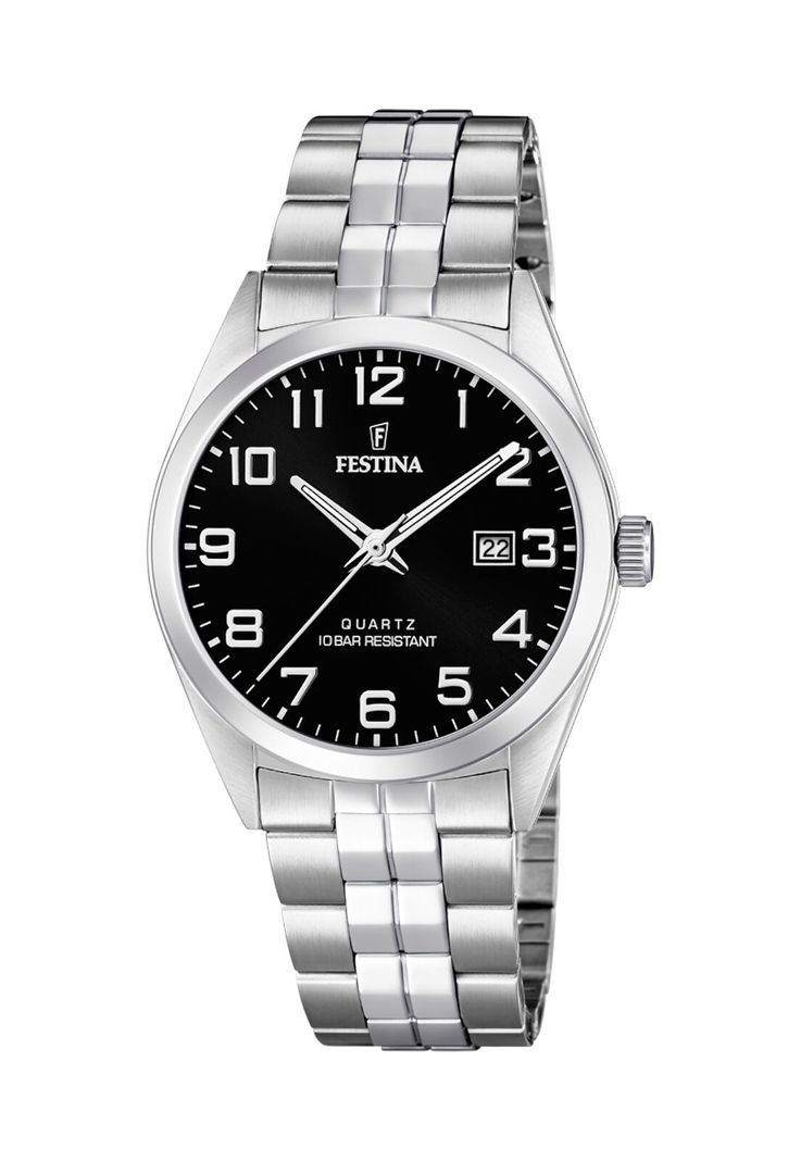 Reloj F20437/4 Festina Negro Hombre Acero Clasico-0