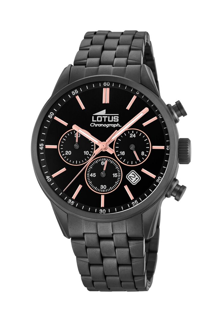 Reloj 18668/2 Lotus Negro Hombre Chrono-0