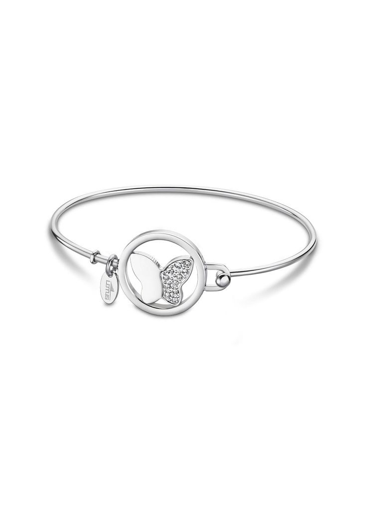 Pulsera Ls2014-2/2 Lotus Style Mujer Millennial Plateado Metalico