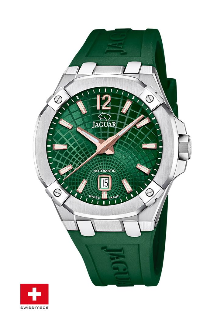 Reloj J1030/3 Jaguar Swiss Verde Hombre Automático-1