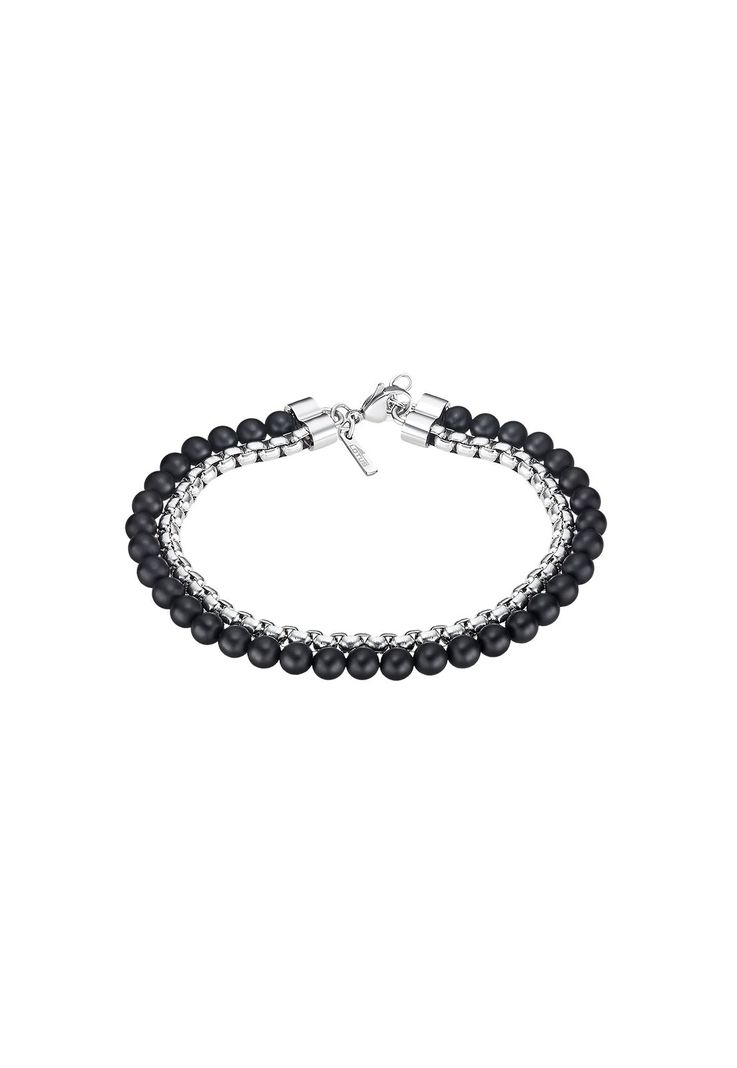 Pulsera LS2294-2/1 Lotus Style Hombre Men In Black-0