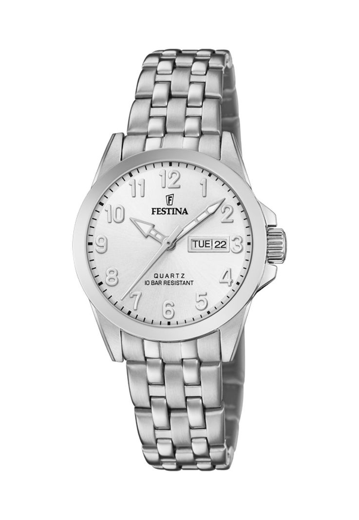 Reloj F20455/1 Festina Blanco Mujer Acero Clásico-0