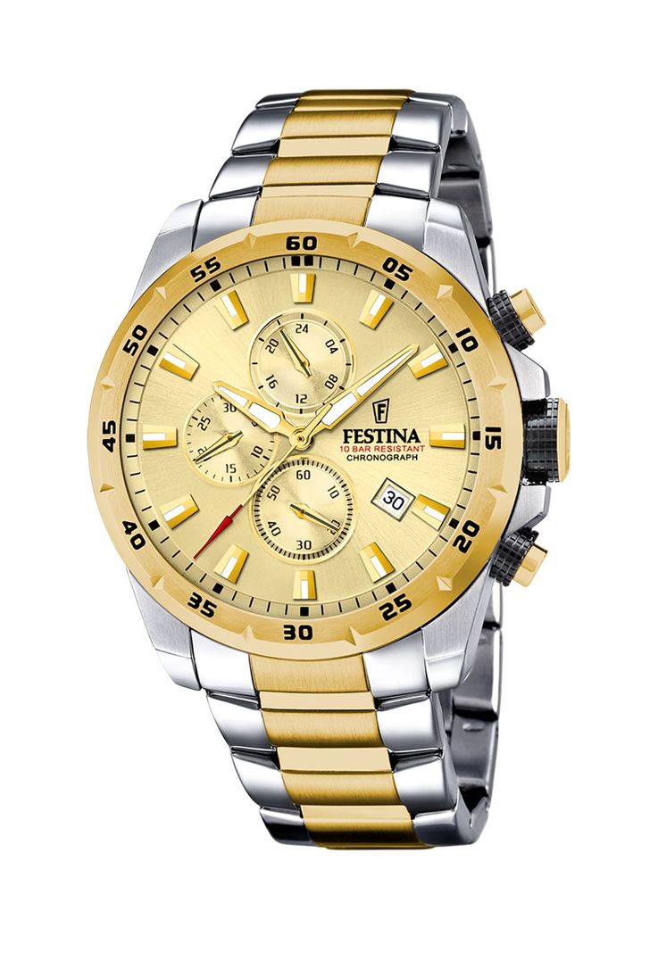 Reloj F20562/1 Festina Champaña Hombre Chrono Sport-0