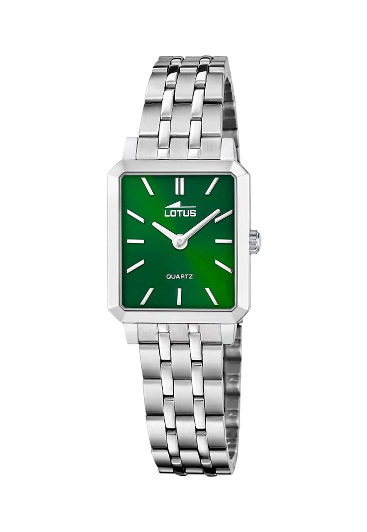 Reloj 19008/6 Lotus Verde Mujer 2Gether Plateado