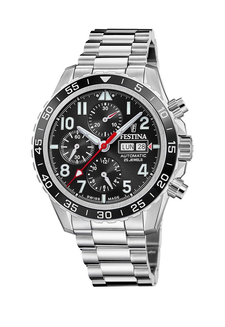 Reloj F20055/4 Festina Swiss Negro Hombre Automático-0